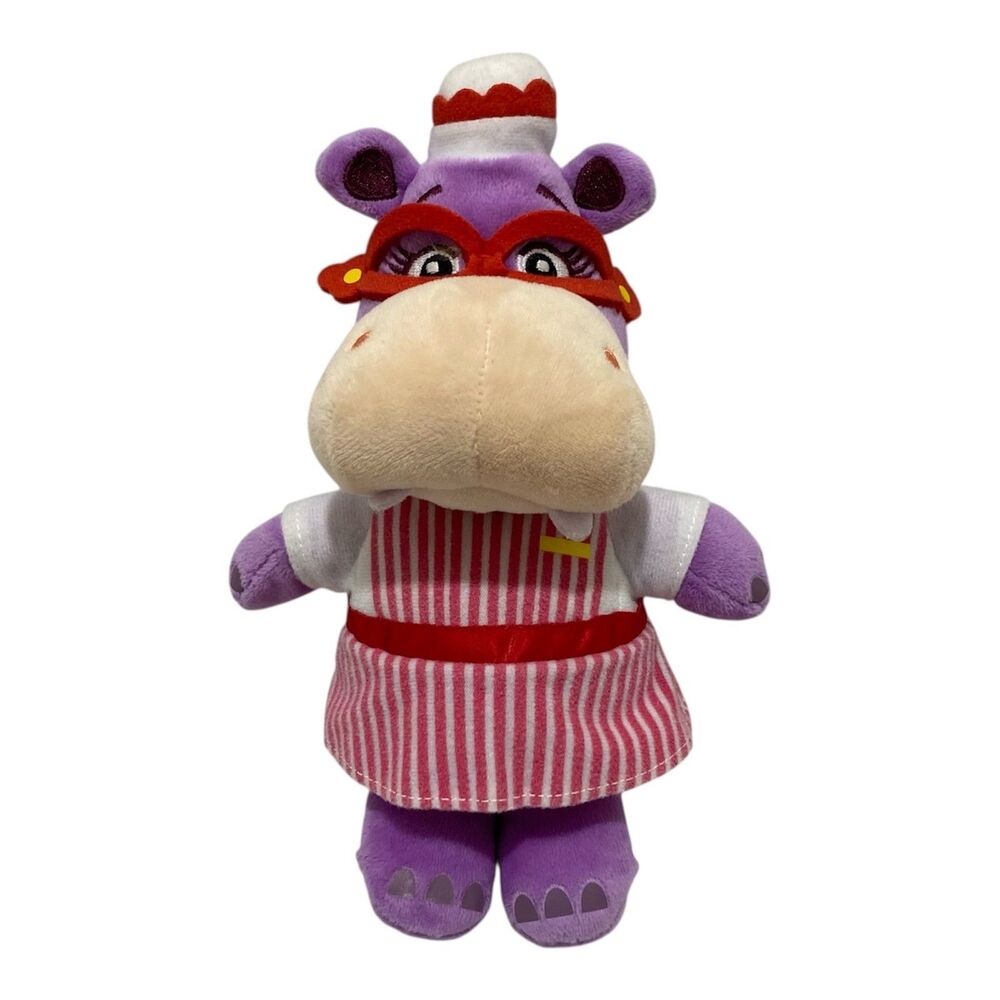 Disney Doc McStuffins Hallie Hippo Plush 9” Purple Stuffed Animal Toy Character